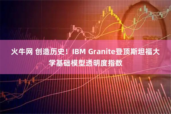 火牛网 创造历史！IBM Granite登顶斯坦福大学基础模型透明度指数